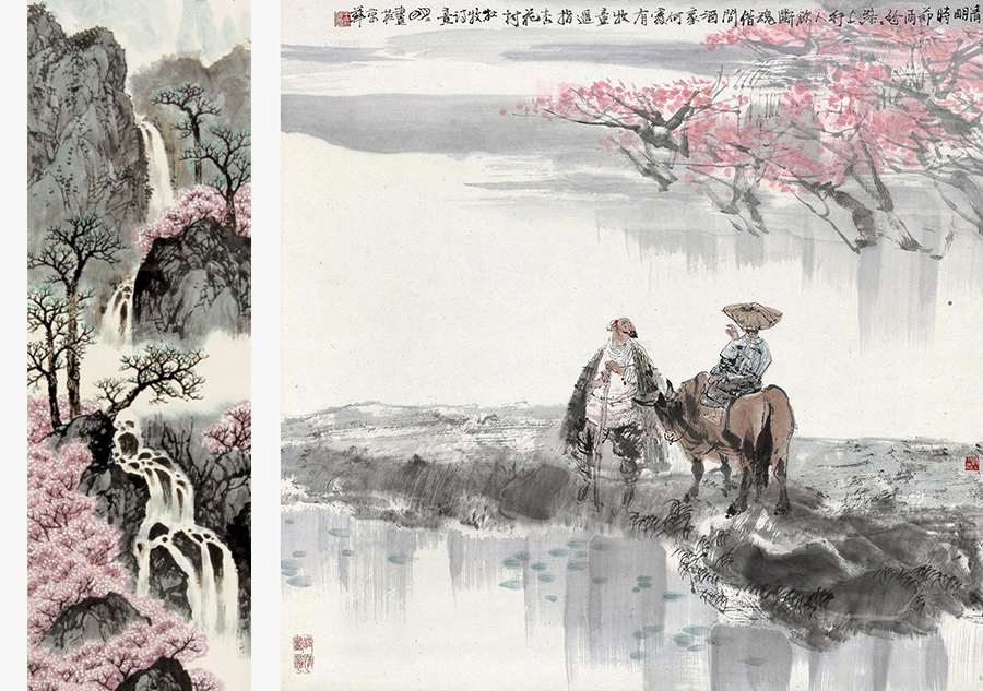 Chinese paintings portray Qingming Festival