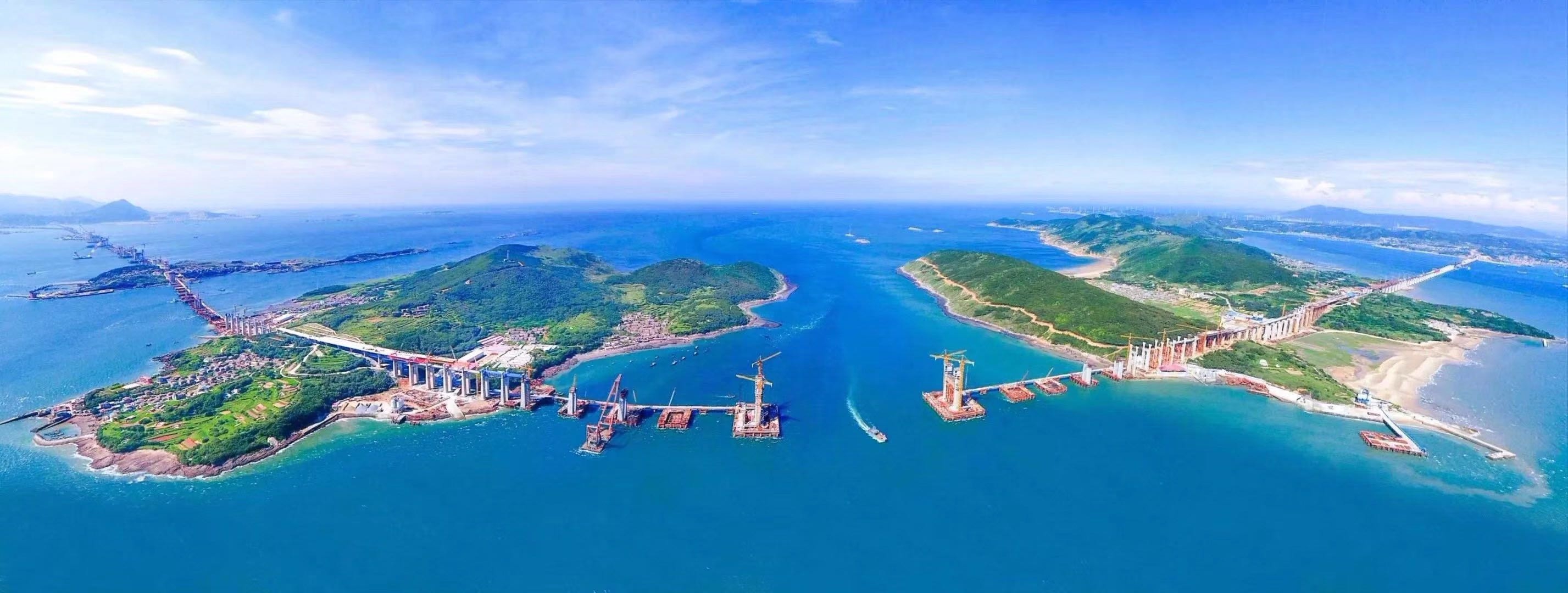 China's first cross-sea railroad bridge closer to completion