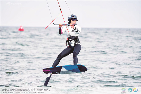 Pingtan’s kiteboarder claims silver in 14th National Games