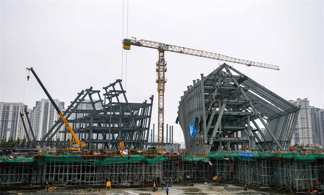 8,200 tonnes of steel to build a new landmark in Pingtan
