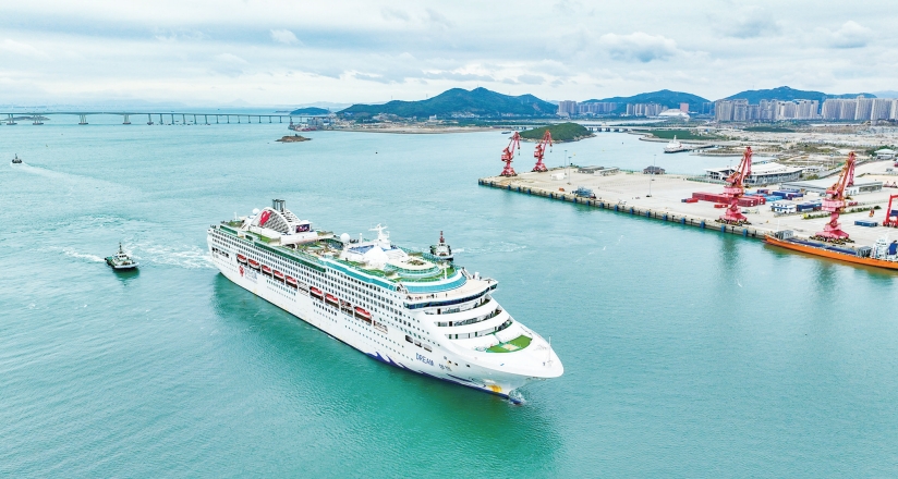 “Dream” comes true: First international cruise sets sail from picturesque Pingtan Island