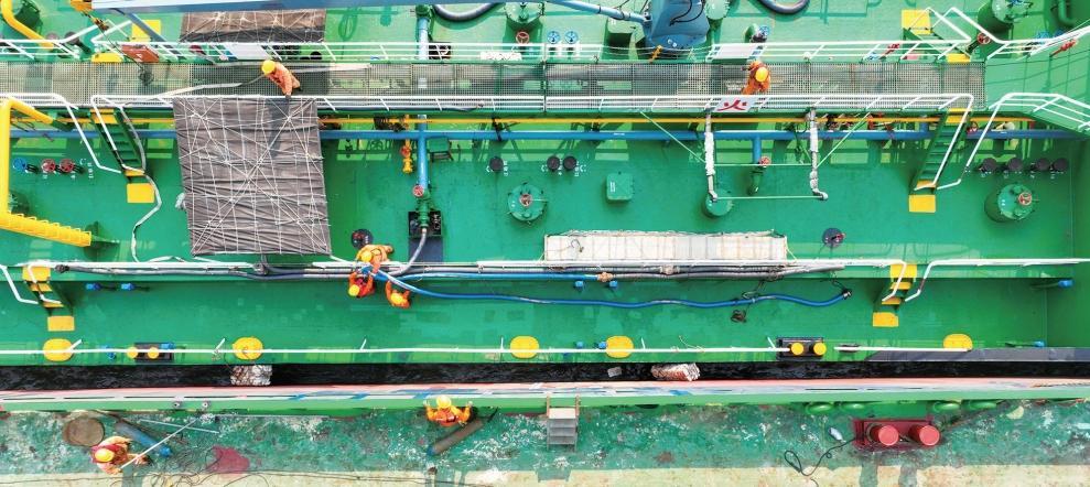 Panamanian vessel completes bonded fuel bunkering operation in Pingtan