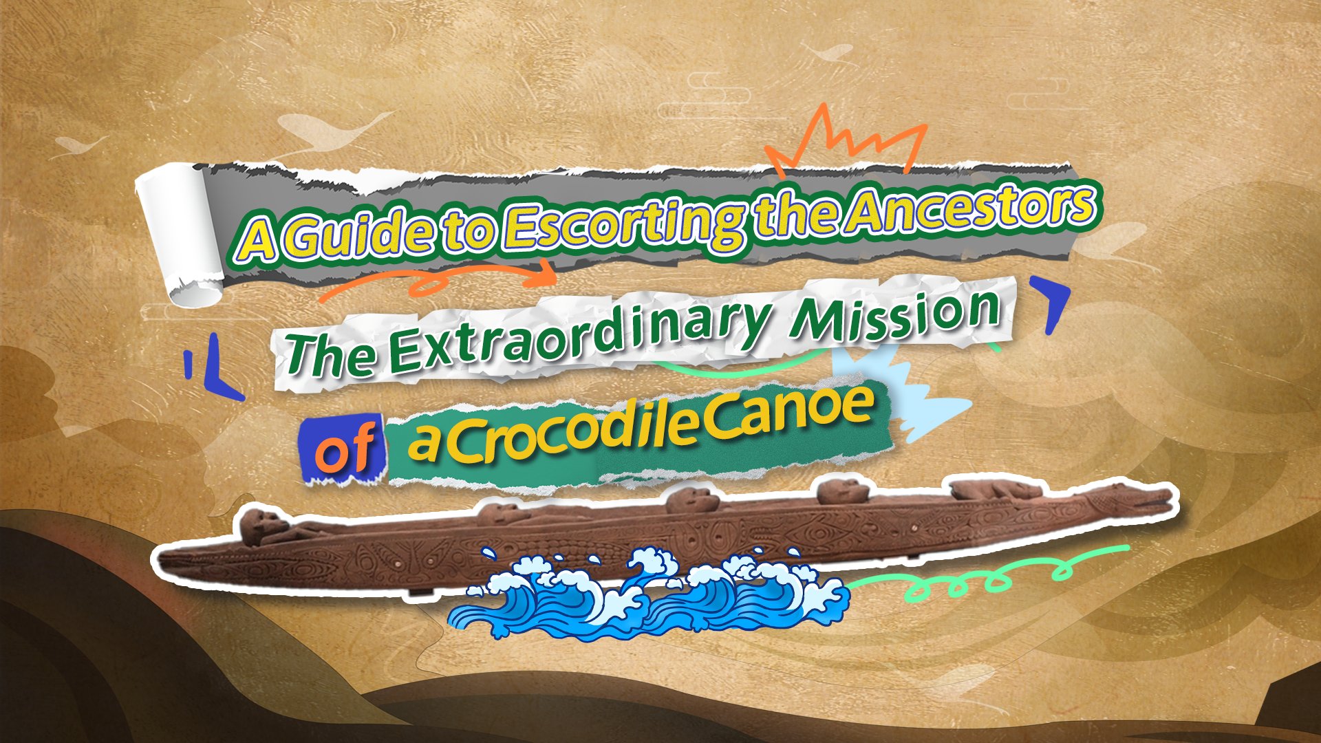 The extraordinary mission of a crocodile canoe