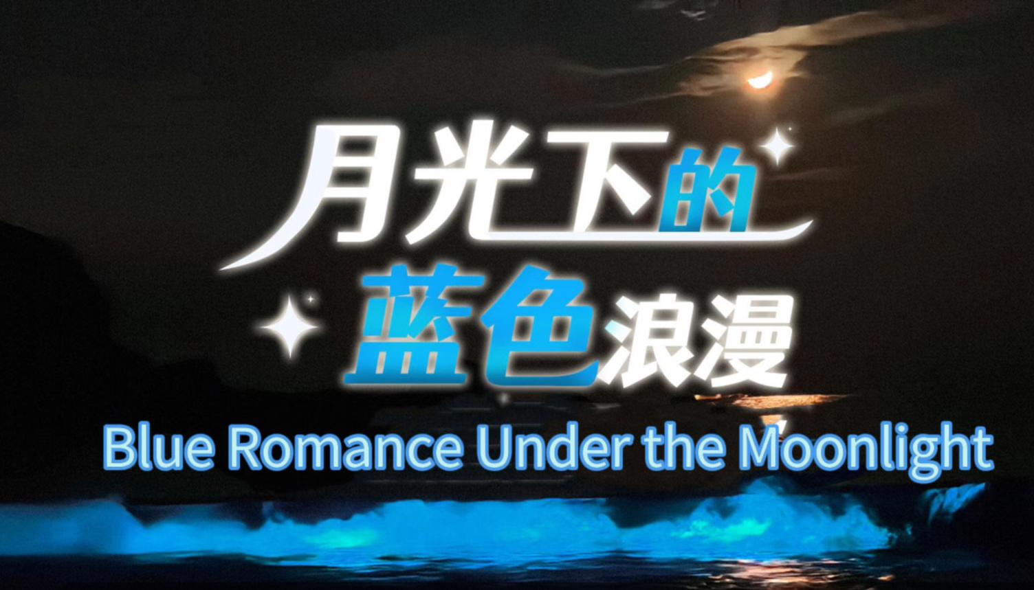 Blue romance under the moonlight