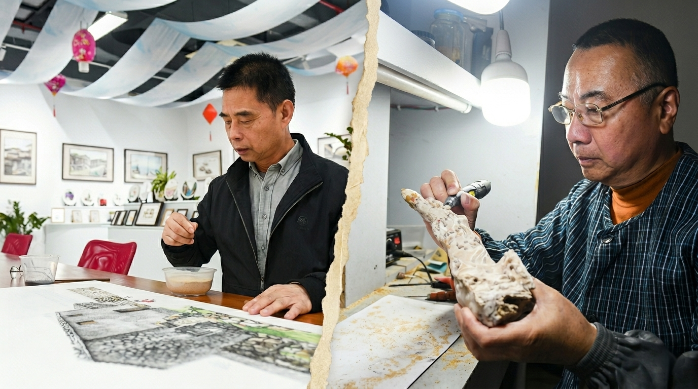 Pingtan Sand Painting and Sea Willow Carving join Fujian's intangible cultural heritage list