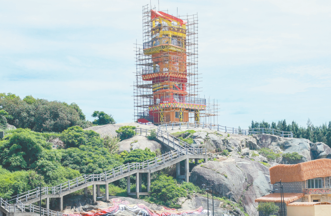 Austronesian-themed interactive island park nears completion in Pingtan